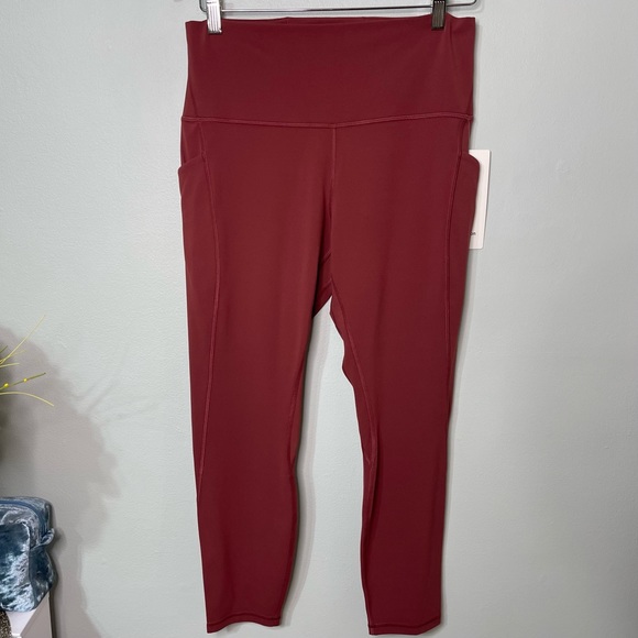 Lululemon Align High Rise Pants Leggings with Pockets Mulled Wine 12 Nwt - Picture 4 of 11